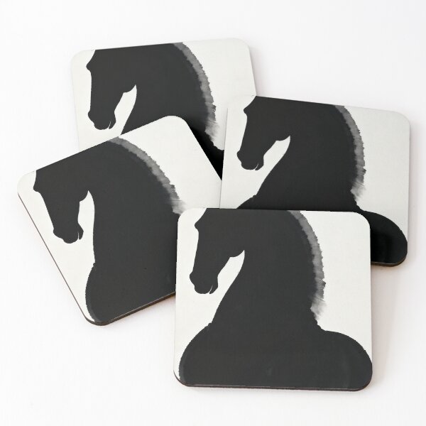 Item preview, Black Horse Ink Silhouette Minimal designed and sold by KAMOCHI Art.