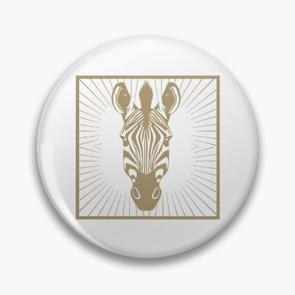 Item preview, Gold Zebra Head Animal Sunburst Geometric  designed and sold by HYPNK.