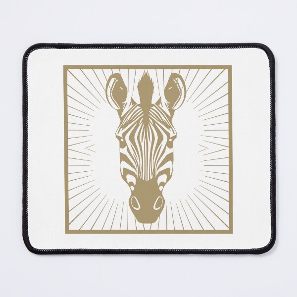 Item preview, Gold Zebra Head Animal Sunburst Geometric designed and sold by HYPNK.