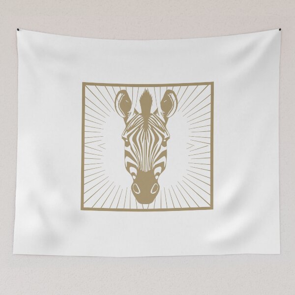 Item preview, Gold Zebra Head Animal Sunburst Geometric  designed and sold by HYPNK.