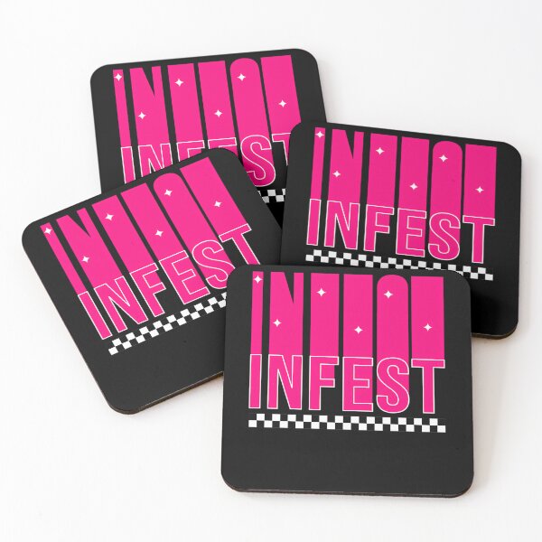Item preview, Infest Hardcore Music Band Pink Stripe designed and sold by DiellePoulin.