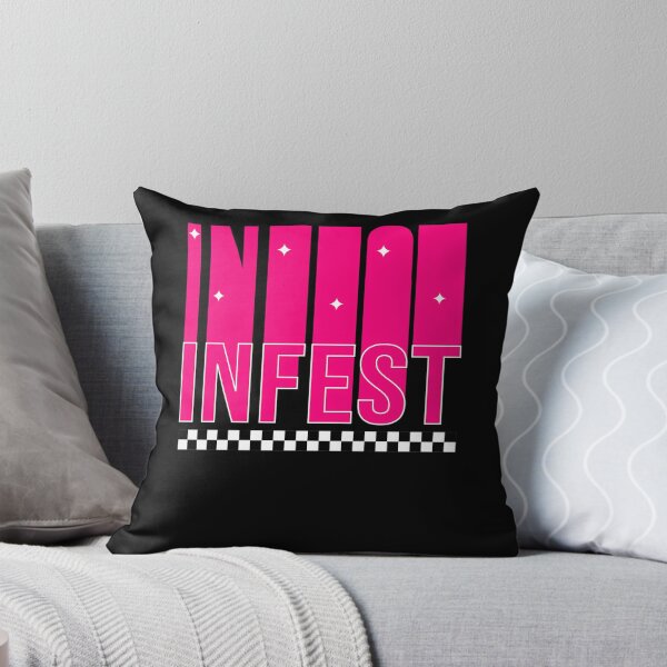 Item preview, Infest Hardcore Music Band Pink Stripe designed and sold by DiellePoulin.