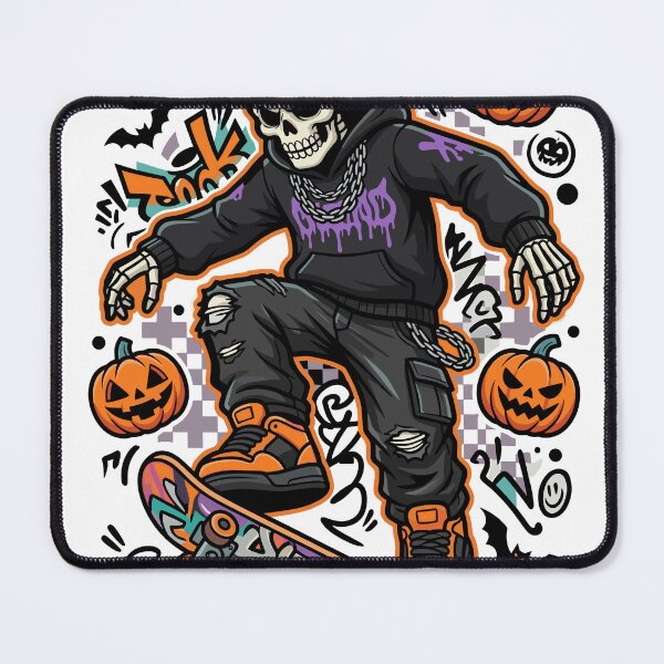 Item preview, Skeleton Graffiti Skater Halloween Streetwear designed and sold by Ranpict.