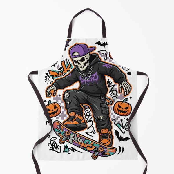 Item preview, Skeleton Graffiti Skater Halloween Streetwear designed and sold by Ranpict.