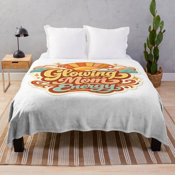 Item preview, Glowing Mom Energy Retro Sunshine Motherhood Groovy Mom Gift Art Design designed and sold by inkoutninja.