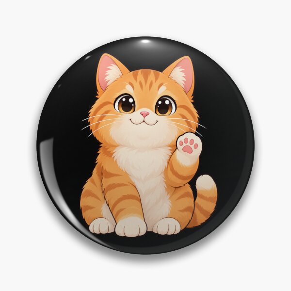 Item preview, Cute Waving Ginger Cat designed and sold by JokerH.
