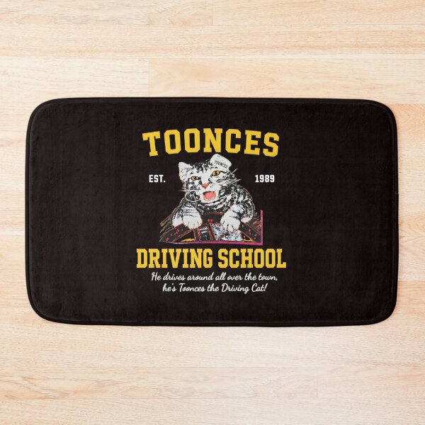Item preview, Toonces Driving School Est 1989 Funny Cat Retro  designed and sold by PIVASA.