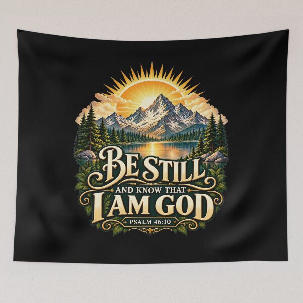 Item preview, Be Still and Know That I Am God - Bible Verse designed and sold by ChristianLife.