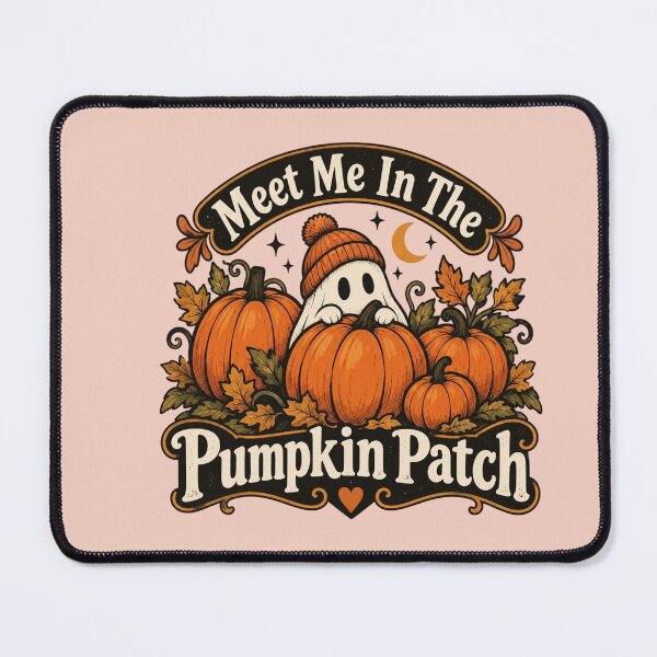 Item preview, Meet Me In The Pumpkin Patch – Vintage Ghost & Pumpkin Halloween Design designed and sold by Sanika arts .