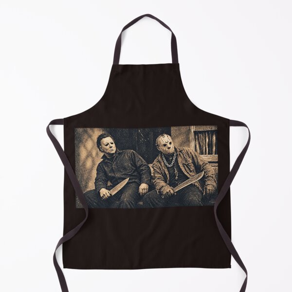 Item preview, Michael-Myers And Jason-Voorhees Chilling Together Vintage Horror designed and sold by YAWO-PAE.
