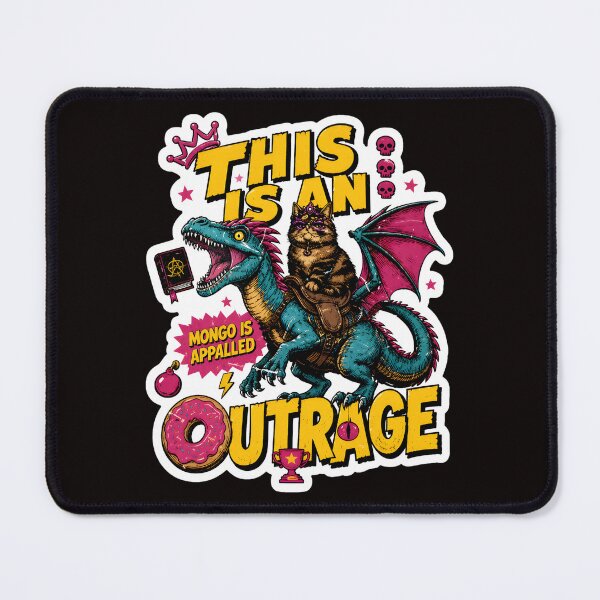 Item preview, Dragon Cat Meme Outrage Crown Anarchy Donut Art designed and sold by PIVASA.