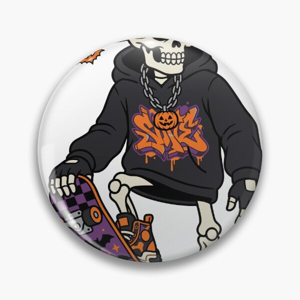 Item preview, Skeleton Skater Hoodie Streetwear Halloween designed and sold by Ranpict.