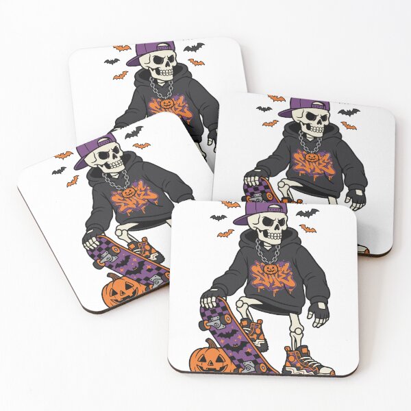 Item preview, Skeleton Skater Hoodie Streetwear Halloween designed and sold by Ranpict.