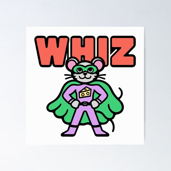 Item preview, Whiz - Tiny Superhero Mouse designed and sold by BysonDesigns.