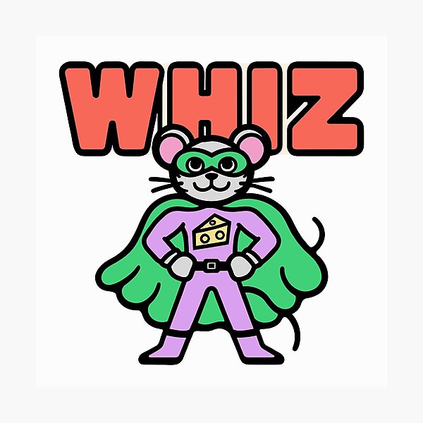 Item preview, Whiz - Tiny Superhero Mouse designed and sold by BysonDesigns.