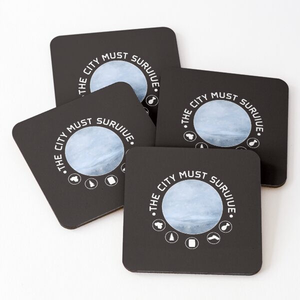Item preview, City Must Survive Snowy Landscape Survival Quote designed and sold by PIVASA.