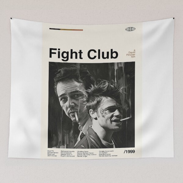 Item preview, Alternative Vintage Movies Fight 1999 Poster designed and sold by sintiamarischa.