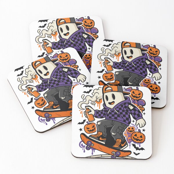 Item preview, Ghost Skater Spray Paint Streetwear Halloween designed and sold by Ranpict.