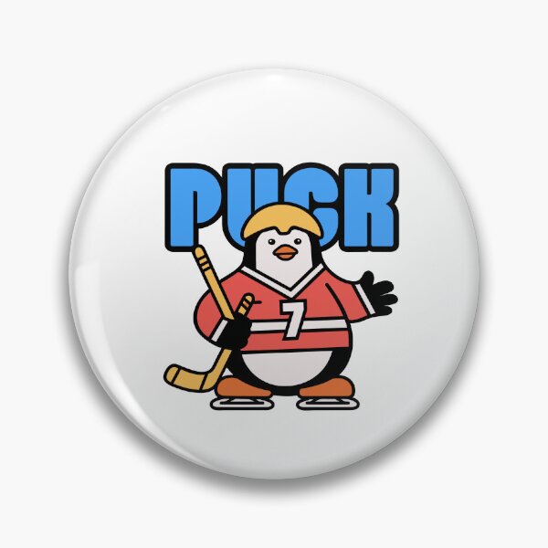 Item preview, Puck - Penguin Ice Hockey Player designed and sold by BysonDesigns.