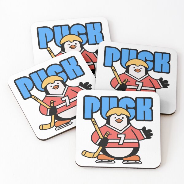 Item preview, Puck - Penguin Ice Hockey Player designed and sold by BysonDesigns.
