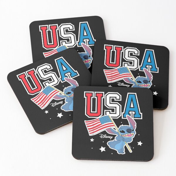 Item preview, Lilo & Stitch Usa Patriotic Flag With Stars designed and sold by junglecolor.