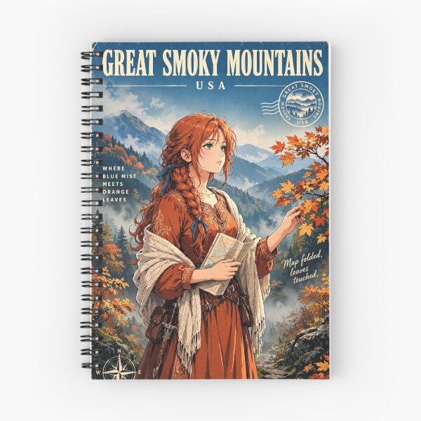 Item preview, USA, Great Smoky Mountains Autumn - Into the Smoky Mountain Mist designed and sold by DibujandoPorfa.