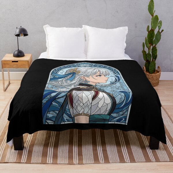 Item preview, Jinhsi Wuthering Waves Blue Stained Glass Aquatic Grace designed and sold by mildaclairmo.
