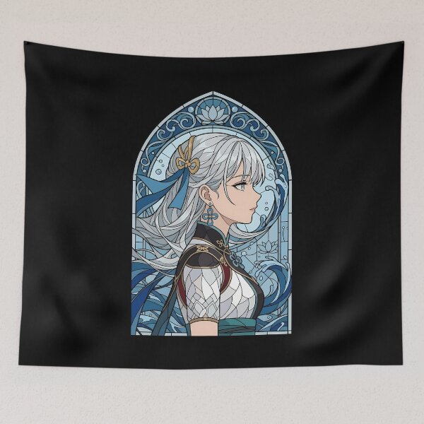 Item preview, Jinhsi Wuthering Waves Blue Stained Glass Aquatic Grace designed and sold by mildaclairmo.
