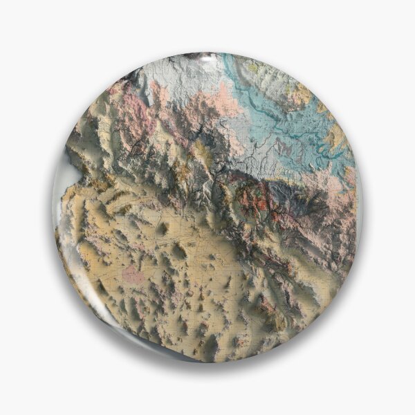 Item preview, 1924 Arizona Geological Relief Map digitally-rendered designed and sold by ThinkAboutMaps.
