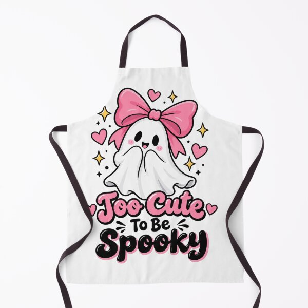 Item preview, Too Cute To Be Spooky Cute Ghost Pink Bow Halloween Kawaii designed and sold by Sanika arts .