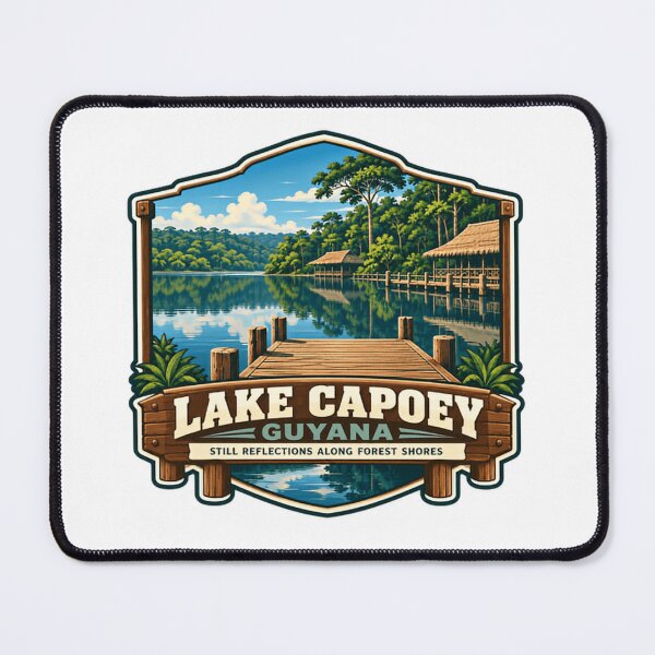 Item preview, Lake Capoey Guyana Still Reflections Along Forest Shores South America Travel Destination designed and sold by Star3NowForMe.