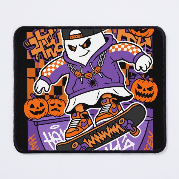 Item preview, Ghost Skater Halloween Graffiti Poster Design designed and sold by Ranpict.