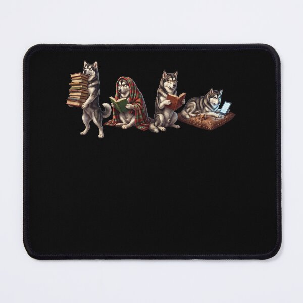 Item preview, Alaskan Malamute Book Reader Reading Dog Lover designed and sold by dian-rody-crest.