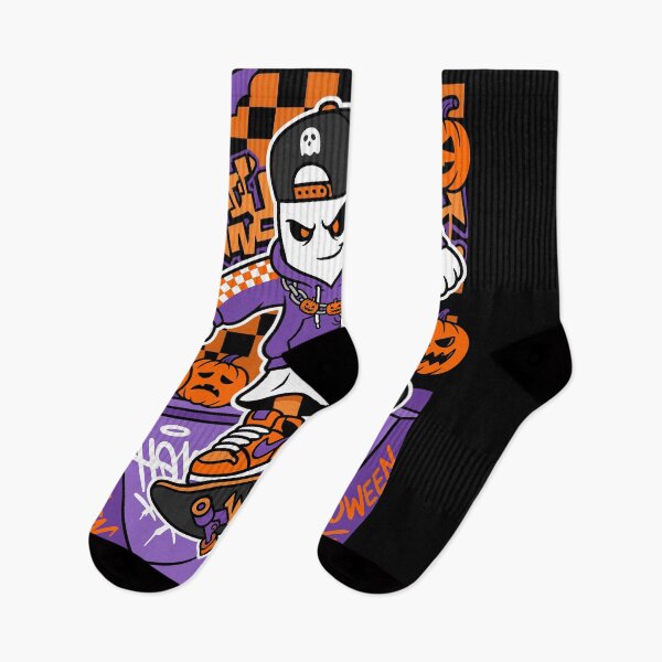 Item preview, Ghost Skater Halloween Graffiti Poster Design designed and sold by Ranpict.