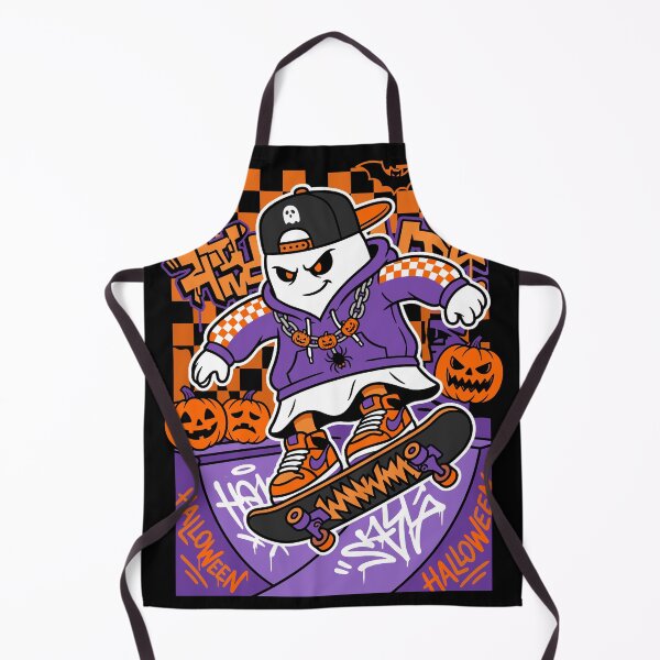 Item preview, Ghost Skater Halloween Graffiti Poster Design designed and sold by Ranpict.