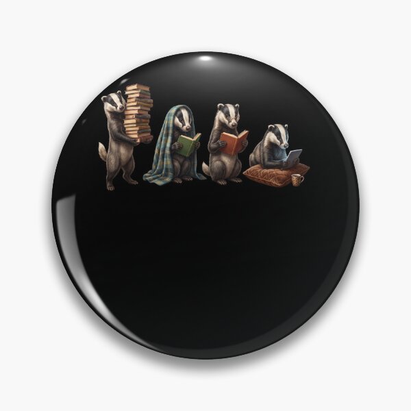 Item preview, Badger Book Reader Reading Dog Lover designed and sold by dian-rody-crest.
