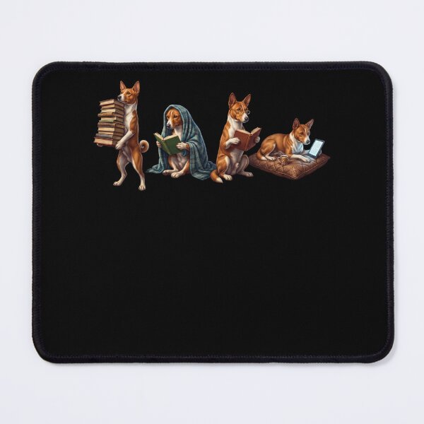 Item preview, Basenji Book Reader Reading Dog Lover designed and sold by dian-rody-crest.