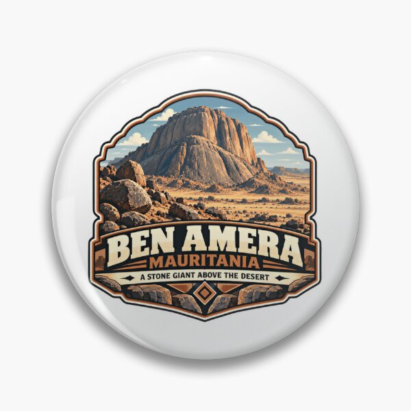 Item preview, Ben Amera Mauritania A Stone Giant Above The Desert Travel Explorer Mountain designed and sold by Star3NowForMe.