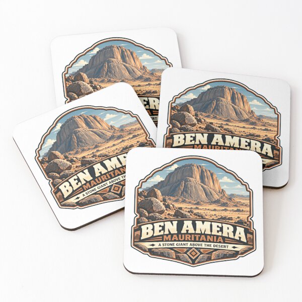 Item preview, Ben Amera Mauritania A Stone Giant Above The Desert Travel Explorer Mountain designed and sold by Star3NowForMe.