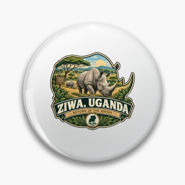 Item preview, Ziwa, Uganda Return Of The Rhino African Wildlife Conservation Safari designed and sold by RetroMini2026.