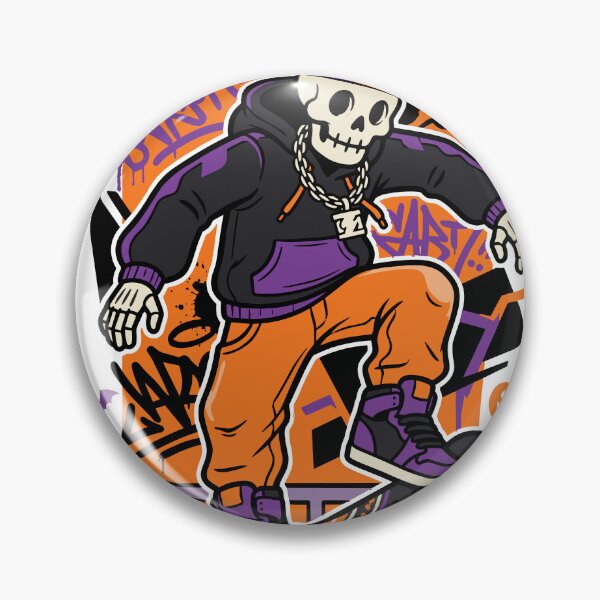 Item preview, Skeleton Skater Rail Grind Streetwear Halloween designed and sold by Ranpict.