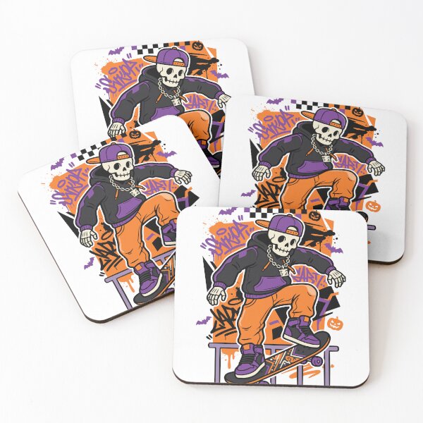 Item preview, Skeleton Skater Rail Grind Streetwear Halloween designed and sold by Ranpict.
