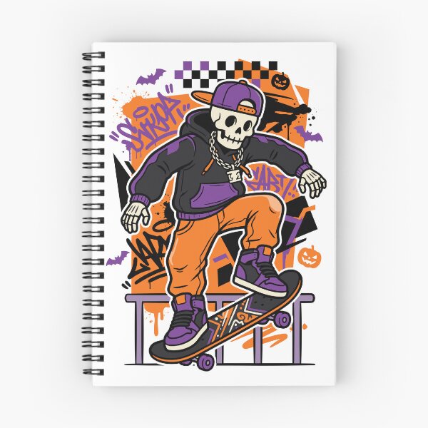 Item preview, Skeleton Skater Rail Grind Streetwear Halloween designed and sold by Ranpict.
