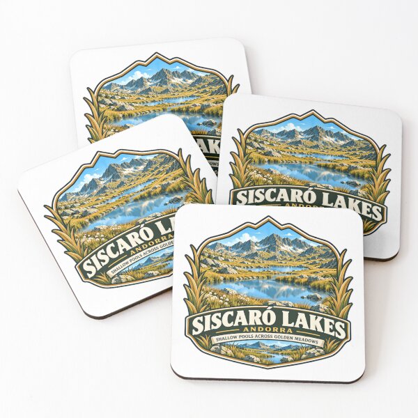 Item preview, Siscaró Lakes Andorra Shallow Pools Across Golden Meadows Travel Hiking Souvenir designed and sold by Star3NowForMe.