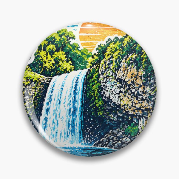 Item preview, Bassin de la Paix Waterfall, Réunion Island - Travel Art designed and sold by yunamaliskova.