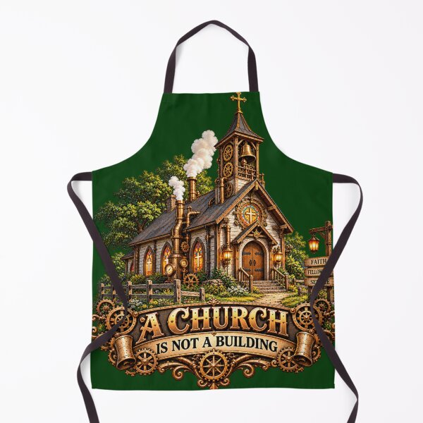 Item preview, A Church is Not a Building, Christian Steampunk Style designed and sold by TheBibleStop.