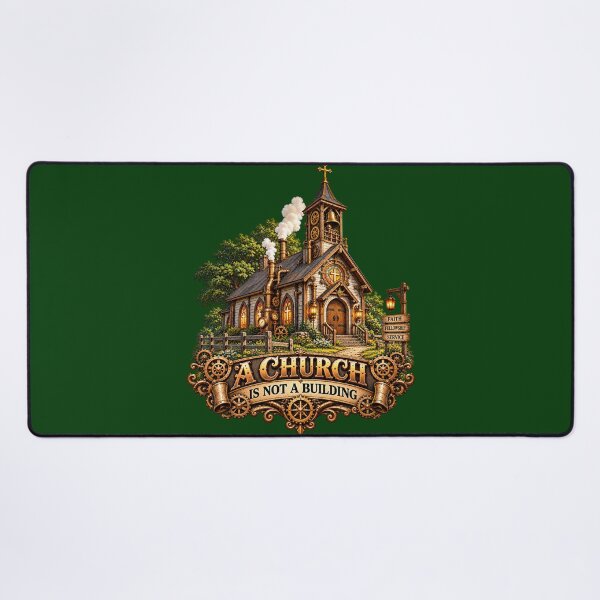 Item preview, A Church is Not a Building, Christian Steampunk Style designed and sold by TheBibleStop.