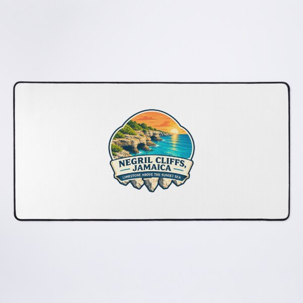 Item preview, Negril Cliffs, Jamaica Limestone Above The Sunset Sea Travel Destination Vacation Souvenir designed and sold by Star3NowForMe.