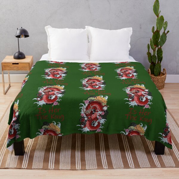 Item preview, Asian Dragon The King Is Her designed and sold by CuriousKingShop.