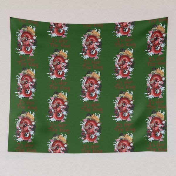 Item preview, Asian Dragon The King Is Her designed and sold by CuriousKingShop.